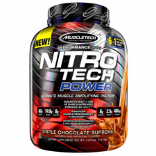 MuscleTech Nitro-Tech Power Whey Protein Powder – 4 lbs