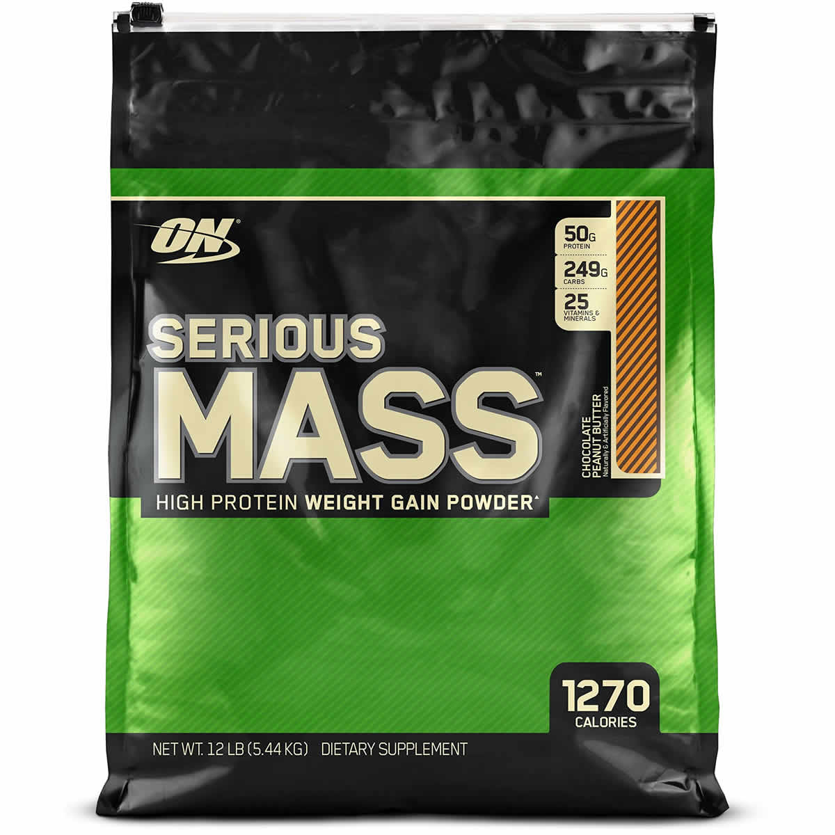 Optimum Nutrition Serious Mass Protein Mass Gainer – 12 lbs
